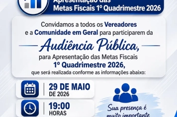 Foto - Audiência Publica 1° Quadrimestre 2026 